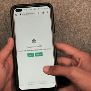 Webpage of ChatGPT, a prototype AI chatbot, is seen on the website of OpenAI, on a smartphone. Examples, capabilities, and limitations are shown.